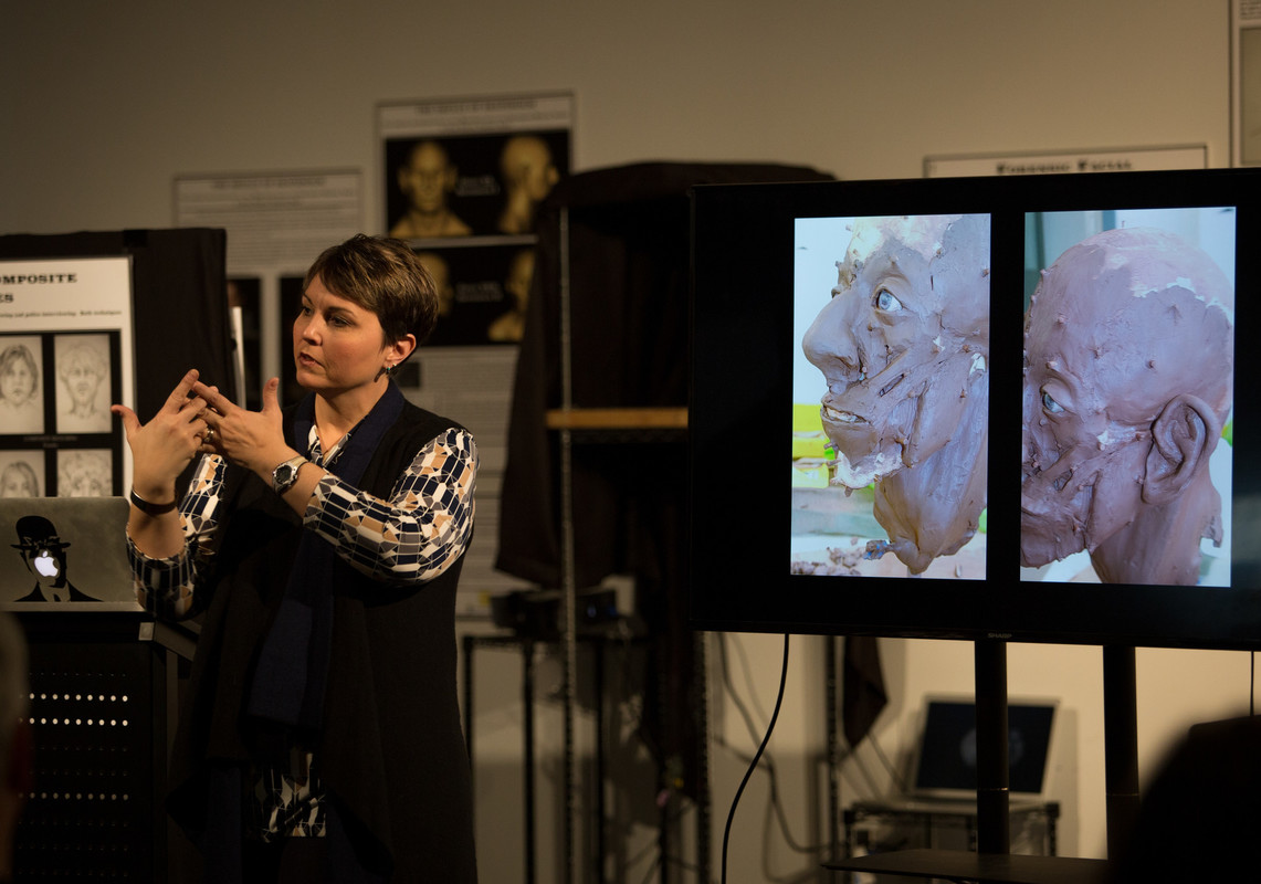 Jenny Kenyon Presenting Forensic Art Exhibition at ADRI