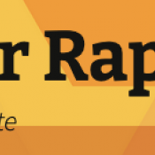 Accelerator Rap Challenge Website Banner, words on colorful background